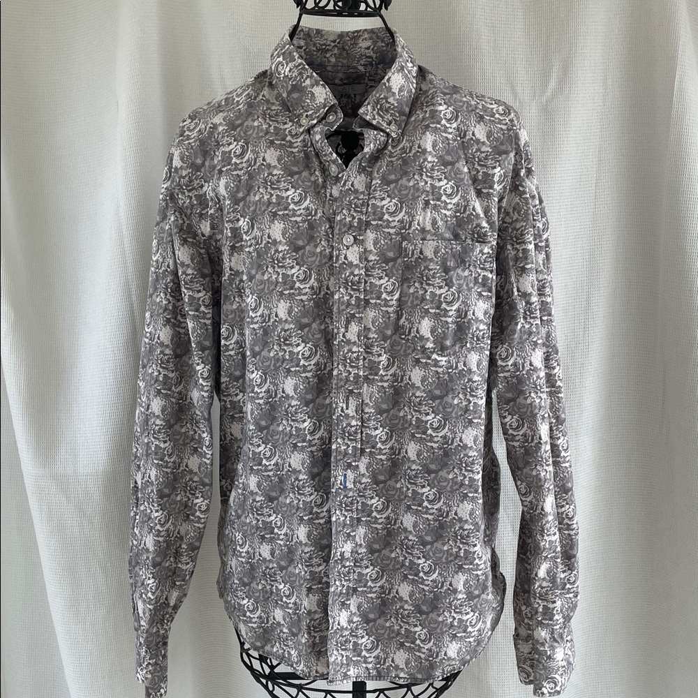 Slate Denim & Co. Men’s Gray Floral Shirt